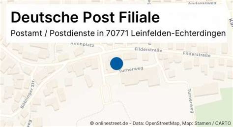 Deutsche Post Filderstraße 54, Leinfelden.